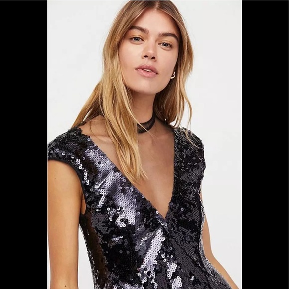 Free People Dance Til Dawn Sequin Mini Dress - Picture 3 of 8